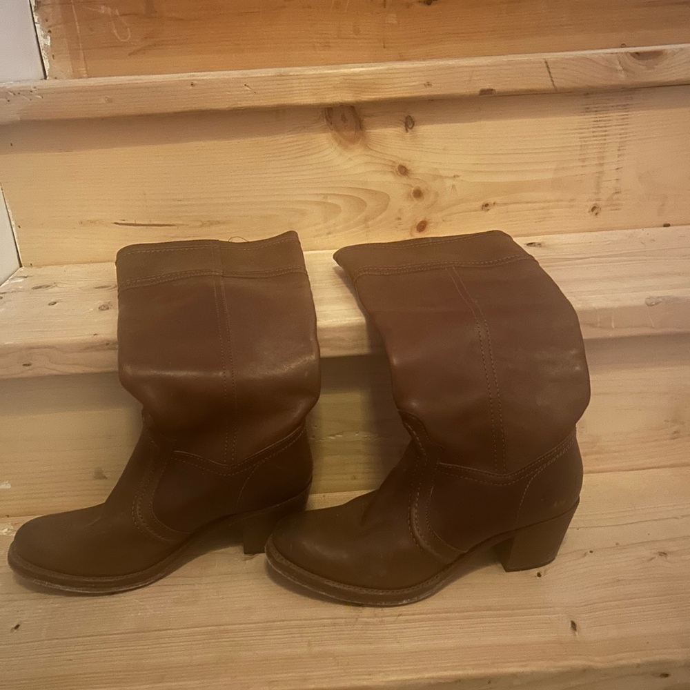 Frye Brown Leather Women's Boots